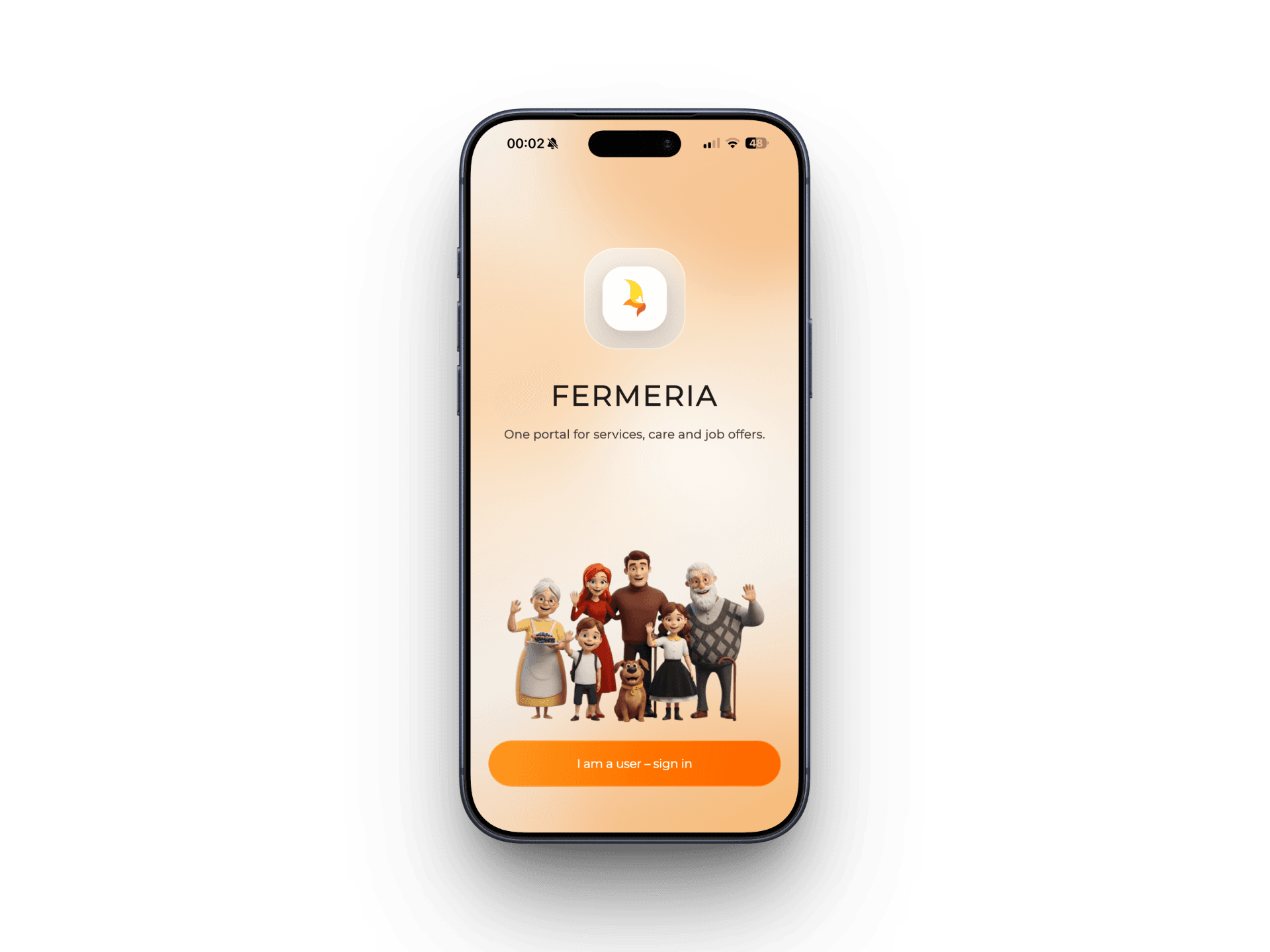 Podgląd aplikacji Fermeria na iOS i Androida